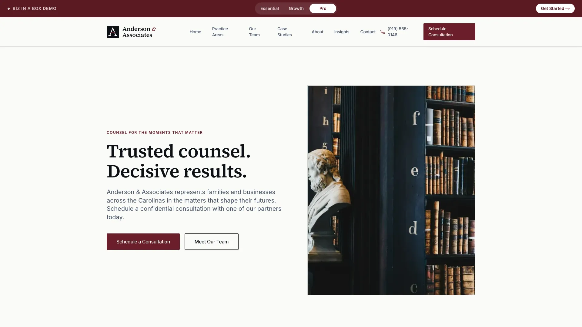 Coastal Counsel — live demo site