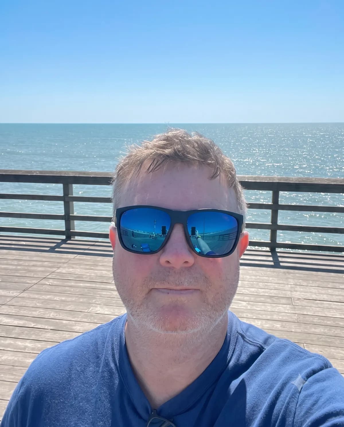 David — founder of Focal — on the pier, off the clock