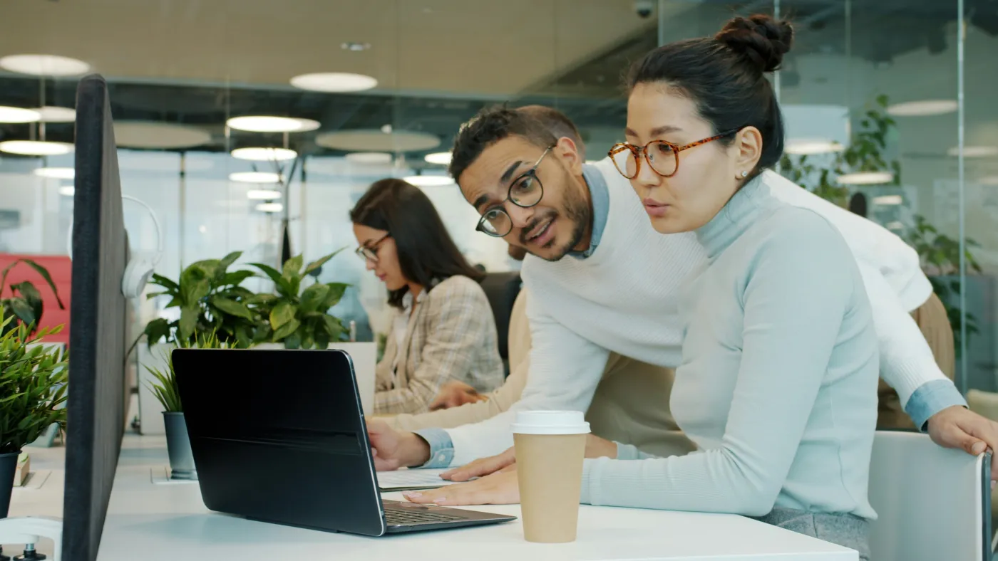 A real person reviewing and maintaining a customer's site